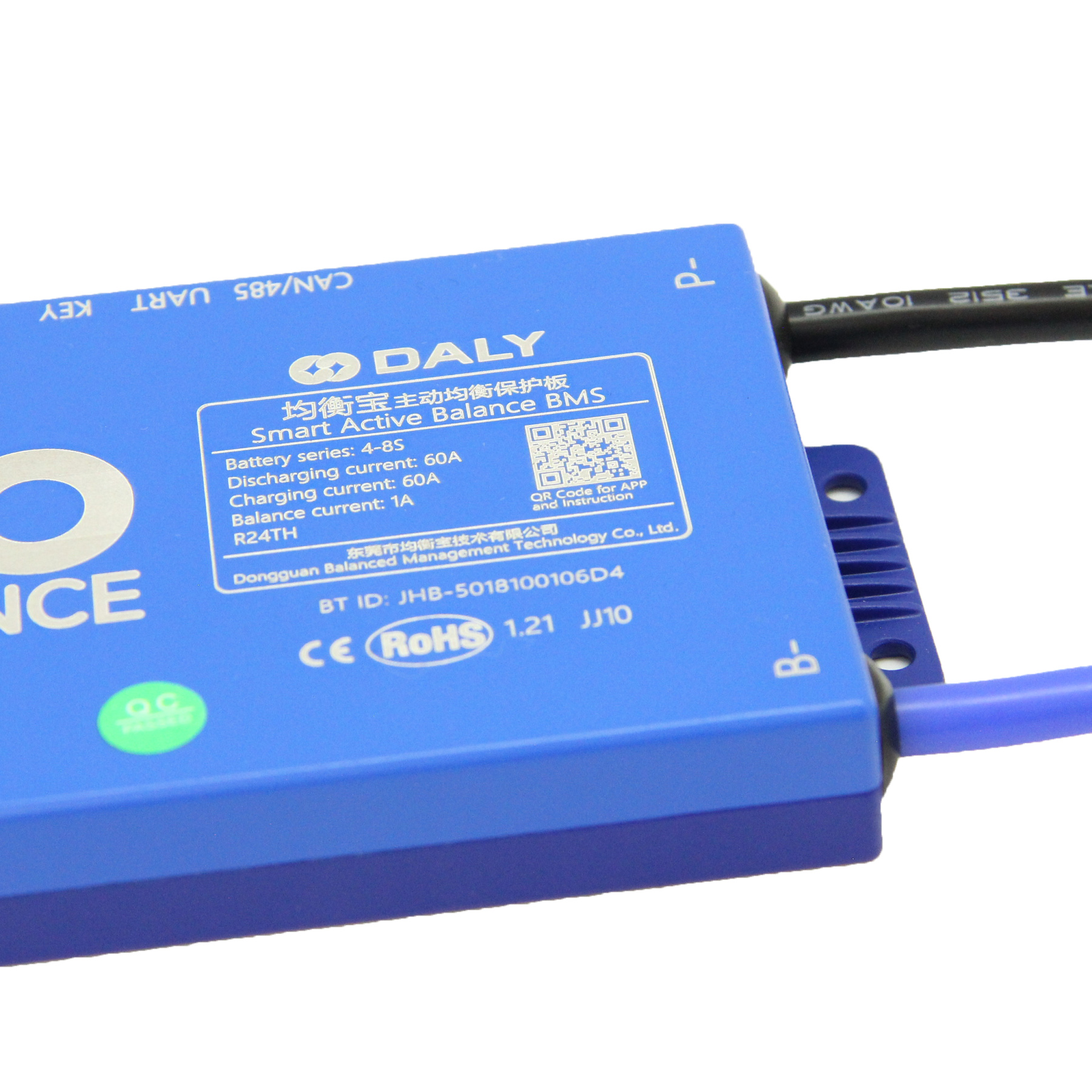 Smart BMS LiIon 4s-8s 60A with active balancer